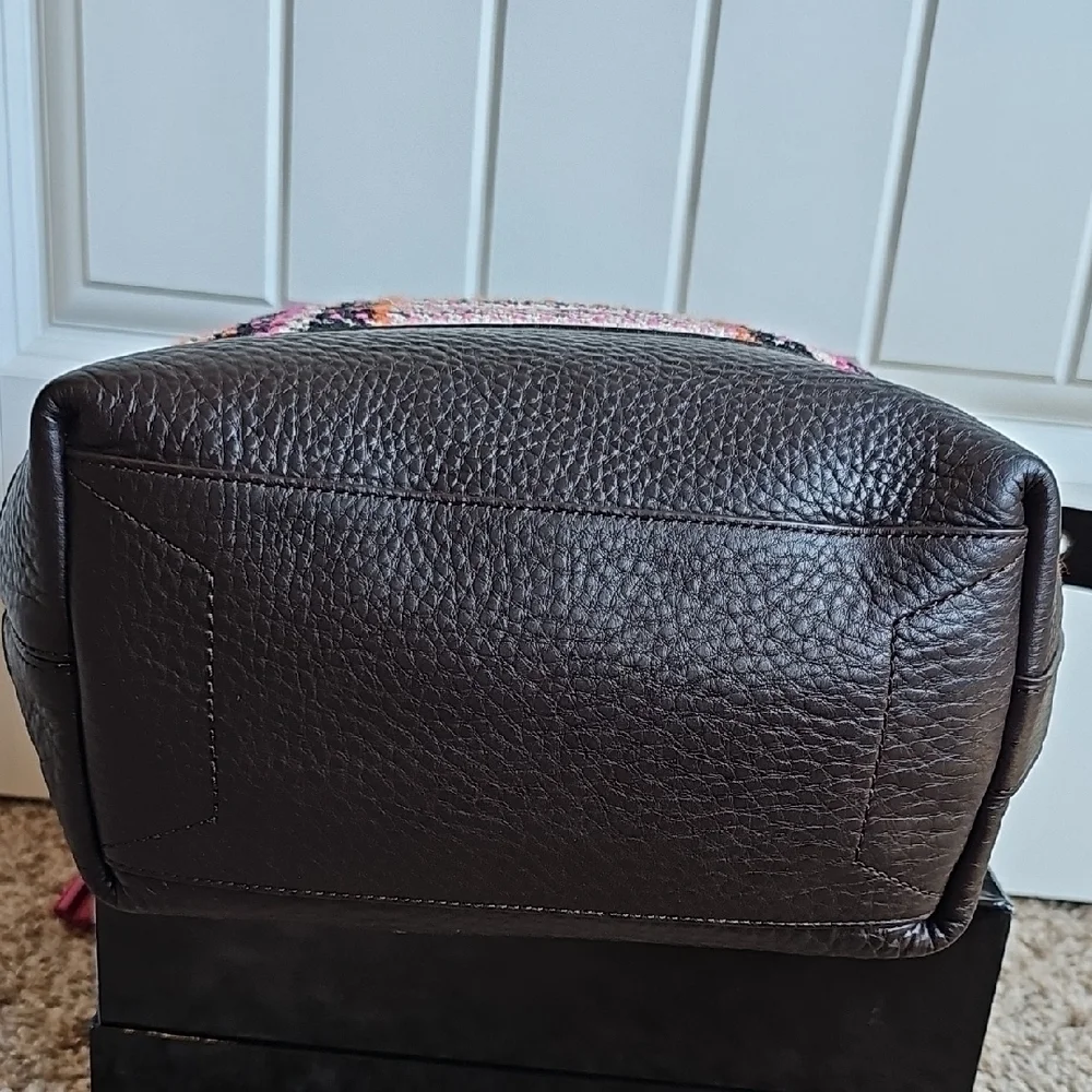 Coach 2012 NWT Tattersall Wool Leather Shoulder Bag